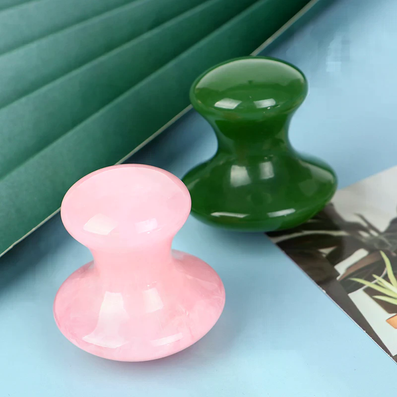 Gua Sha Tool Rose Quartz - SPA Therapy Jade Board Face Massager