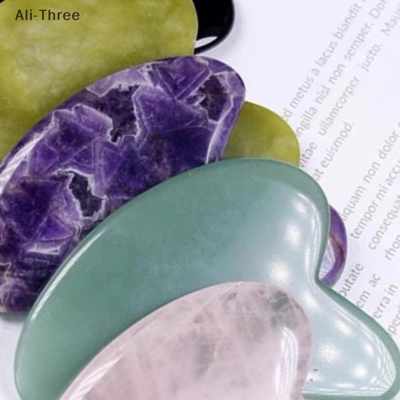 Gua Sha Tool Rose Quartz - 1Pc New Stone Gua Sha Massage
