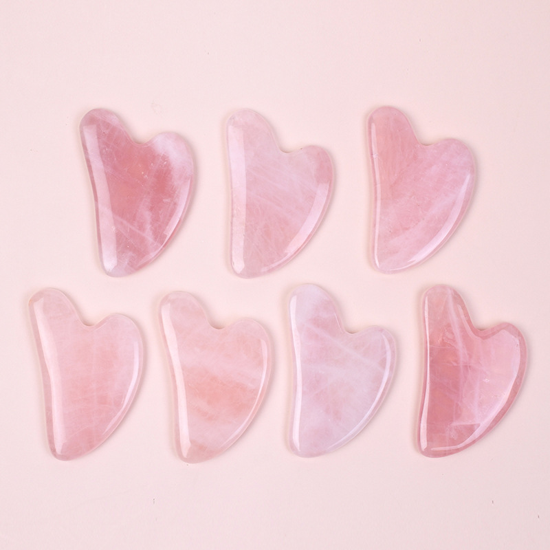 Gua Sha Tool Rose Quartz - Hot Selling A+Rose Quartz Gua Sha