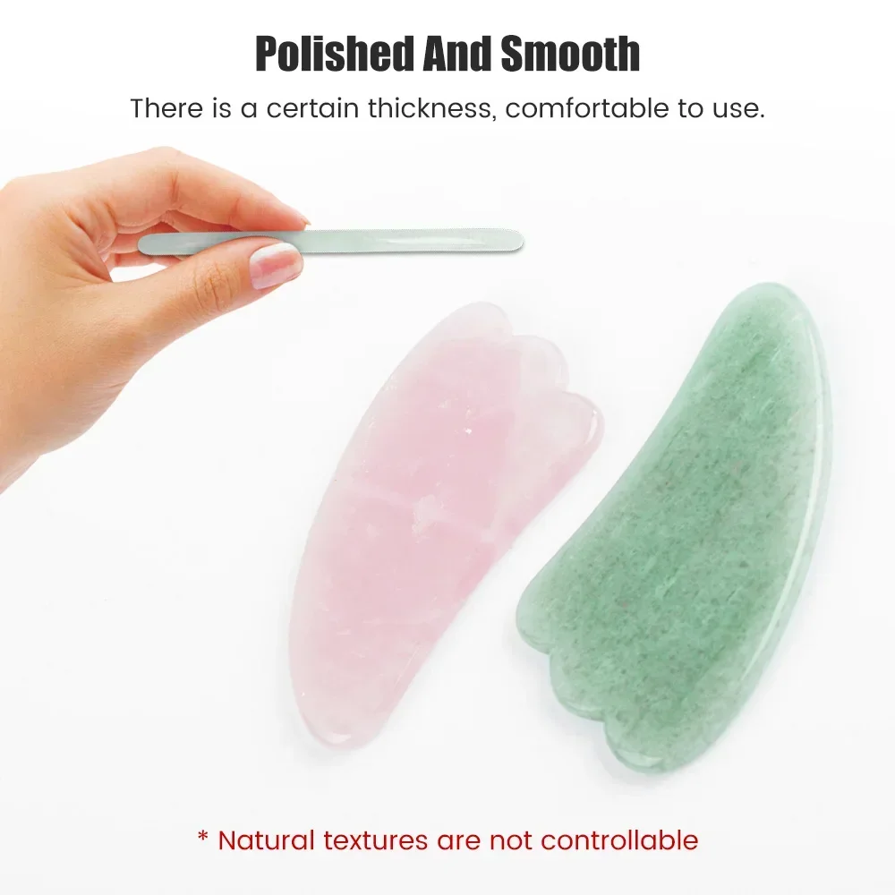 Natural Jade Stone Gua Sha Mas - Gua Sha Tool Rose Quartz avaliação e preço