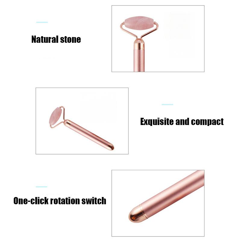 Natural Rose Quartz Facial Rol - Gua Sha Tool Rose Quartz avaliação e preço