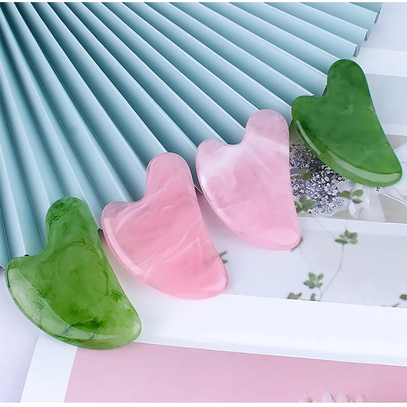 Natural Stone Jade Gouache Scr - Gua Sha Tool Rose Quartz avaliação e preço