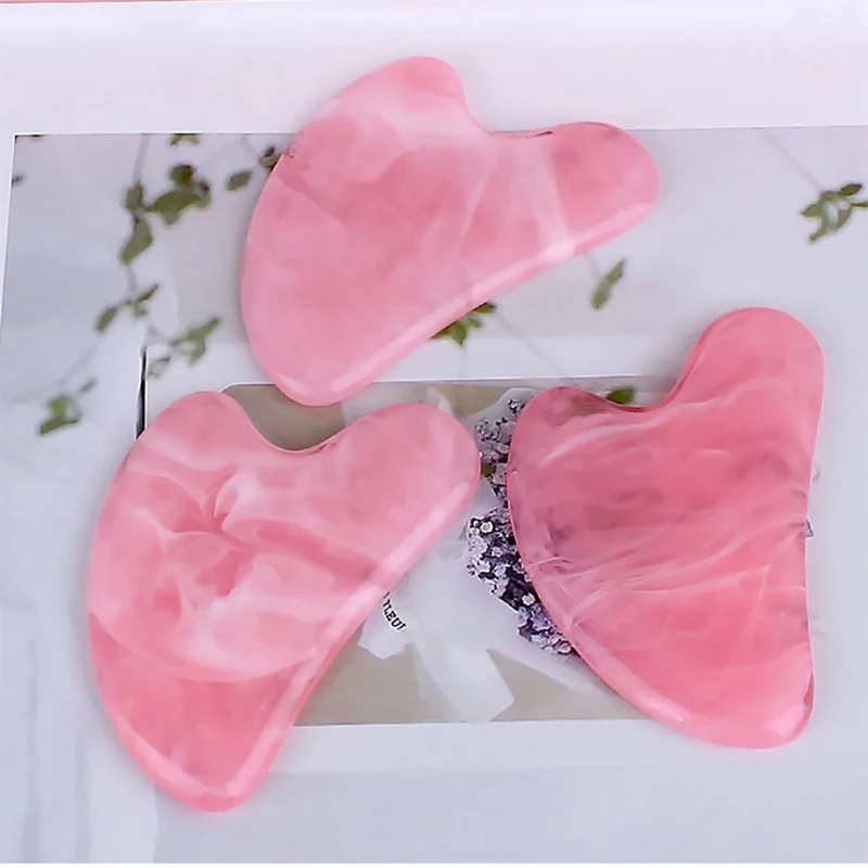 Natural Stone Jade Gouache Scr - Gua Sha Tool Rose Quartz avaliação e preço