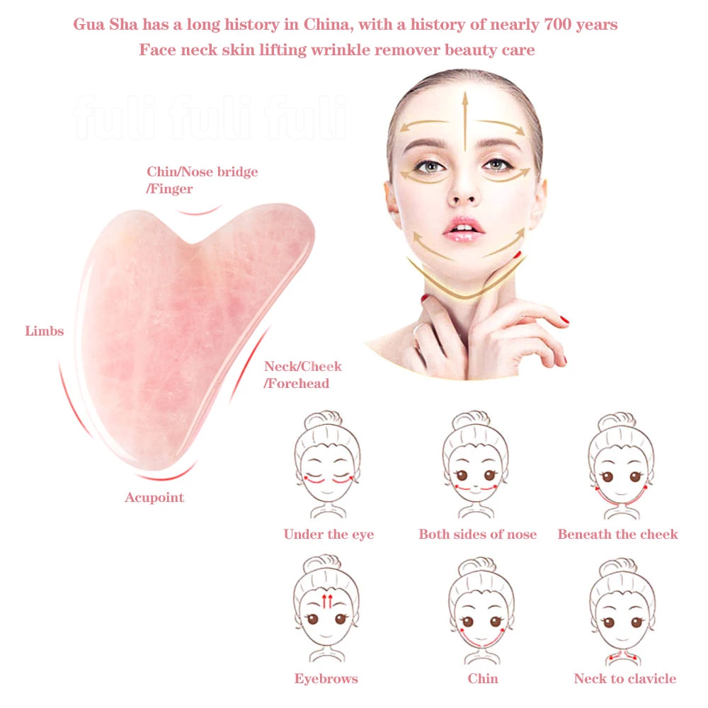 Rose Quartz Powder Crystal Jad - Gua Sha Tool Rose Quartz avaliação e preço
