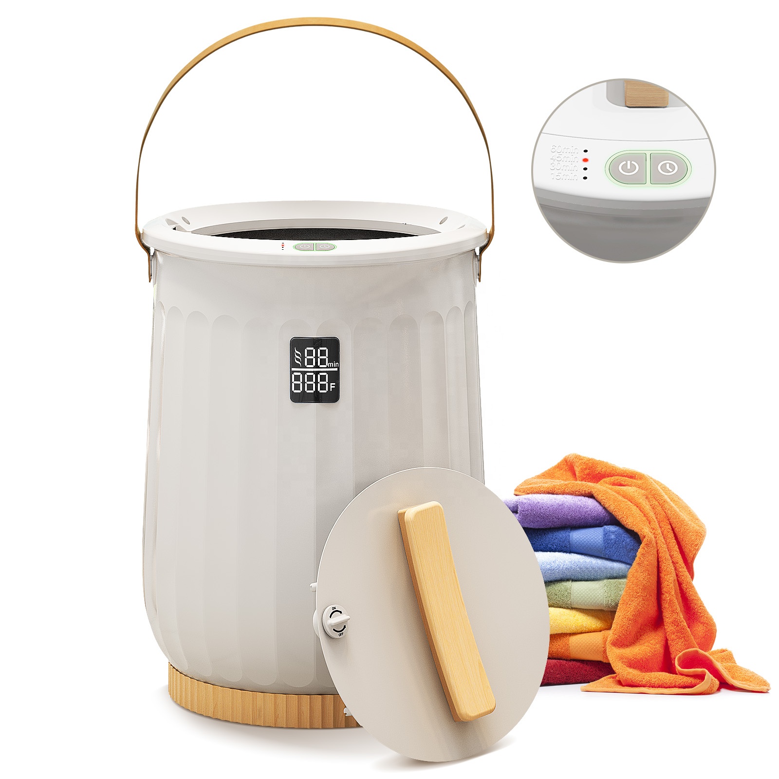 20L Towel Warmer Bucket with T - Spa & Wellness Center Hotel Solverde avaliação e preço