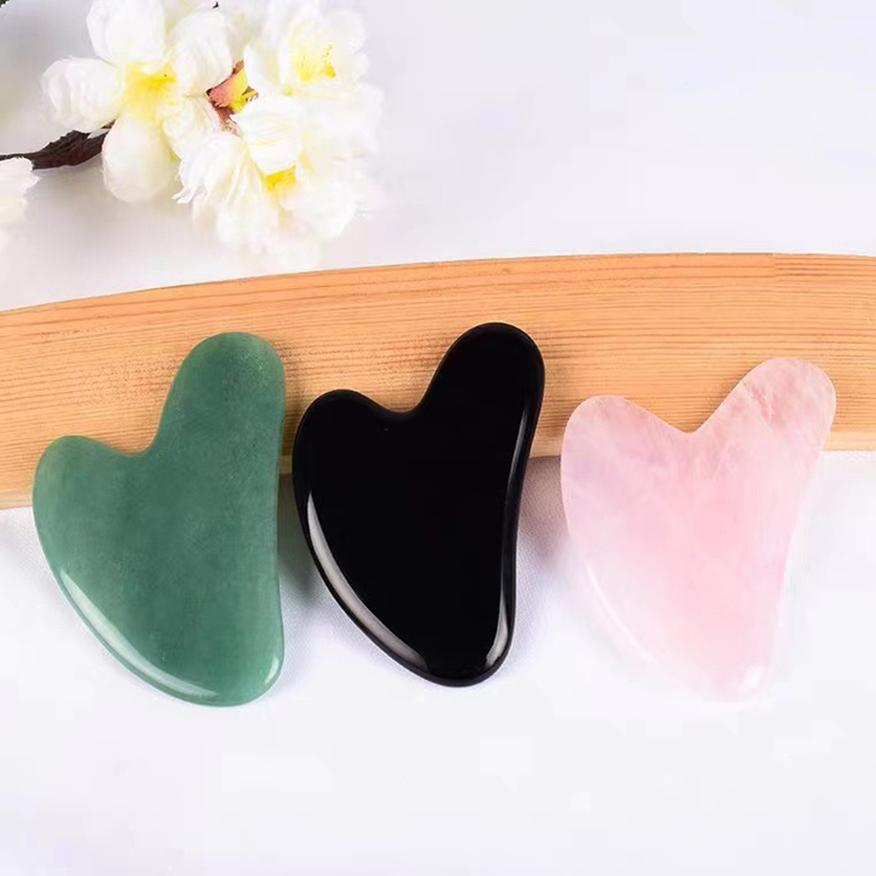 1Pc New Stone Gua Sha Massage  - Gua Sha Tool Rose Quartz avaliação e preço