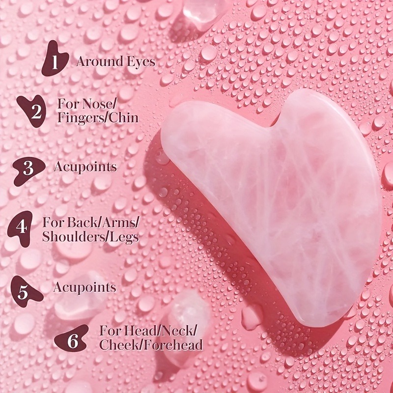 Heart Shaped Rose Quartz Gua S - Gua Sha Tool Rose Quartz avaliação e preço
