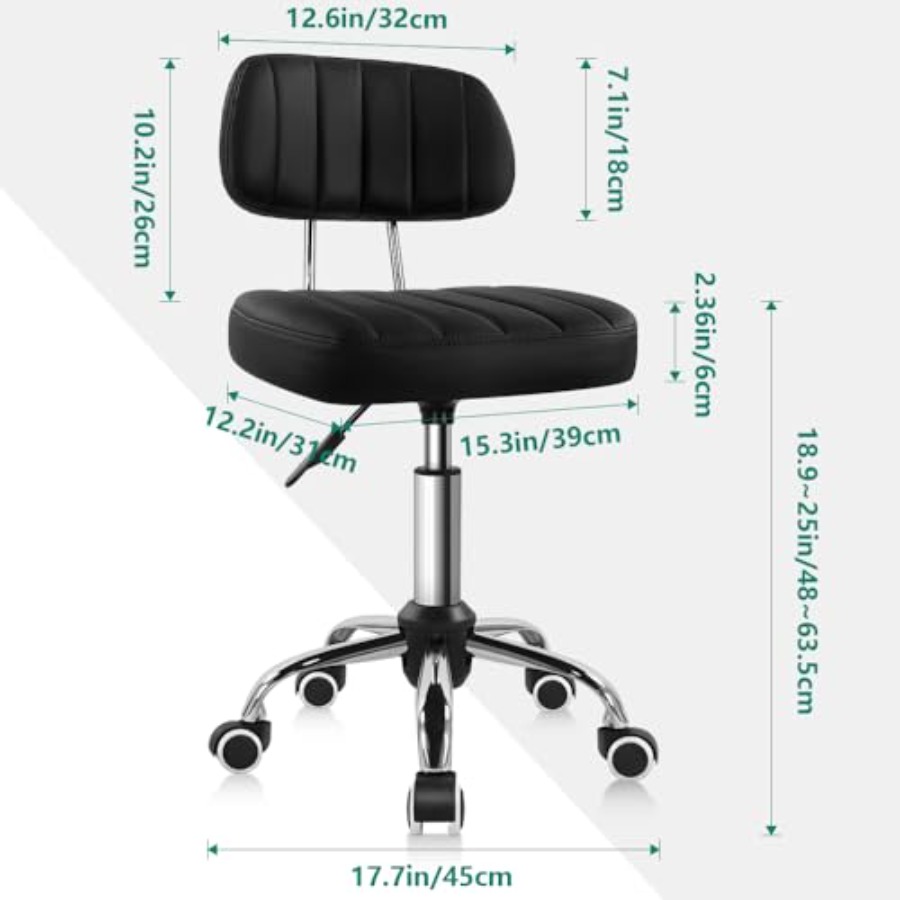 Square Swivel Stool with Wheel - Spa & Wellness Center Hotel Solverde avaliação e preço
