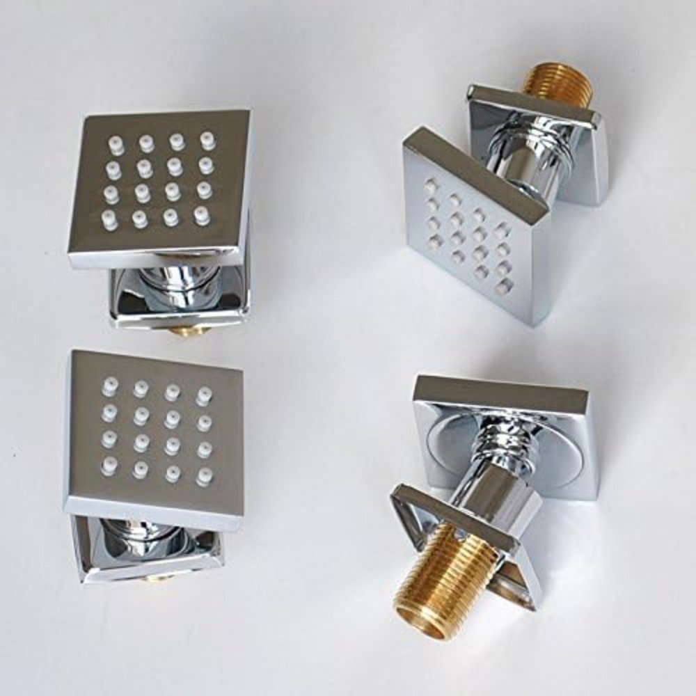 4 Pcs Square Solid Brass Showe - Spa & Wellness Center Hotel Solverde avaliação e preço