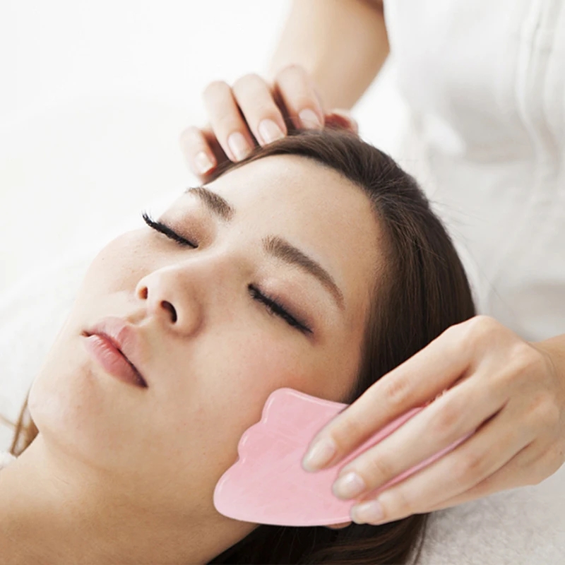 Rose Quartz Gua Sha Board Natu - Gua Sha Tool Rose Quartz avaliação e preço