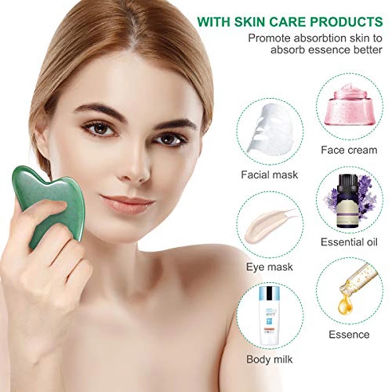 Rose Quartz Natural Jade Rolle - Gua Sha Tool Rose Quartz avaliação e preço