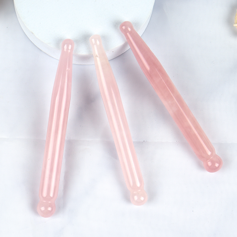 Eye Massage Pen Natural Rose Q - Gua Sha Tool Rose Quartz avaliação e preço