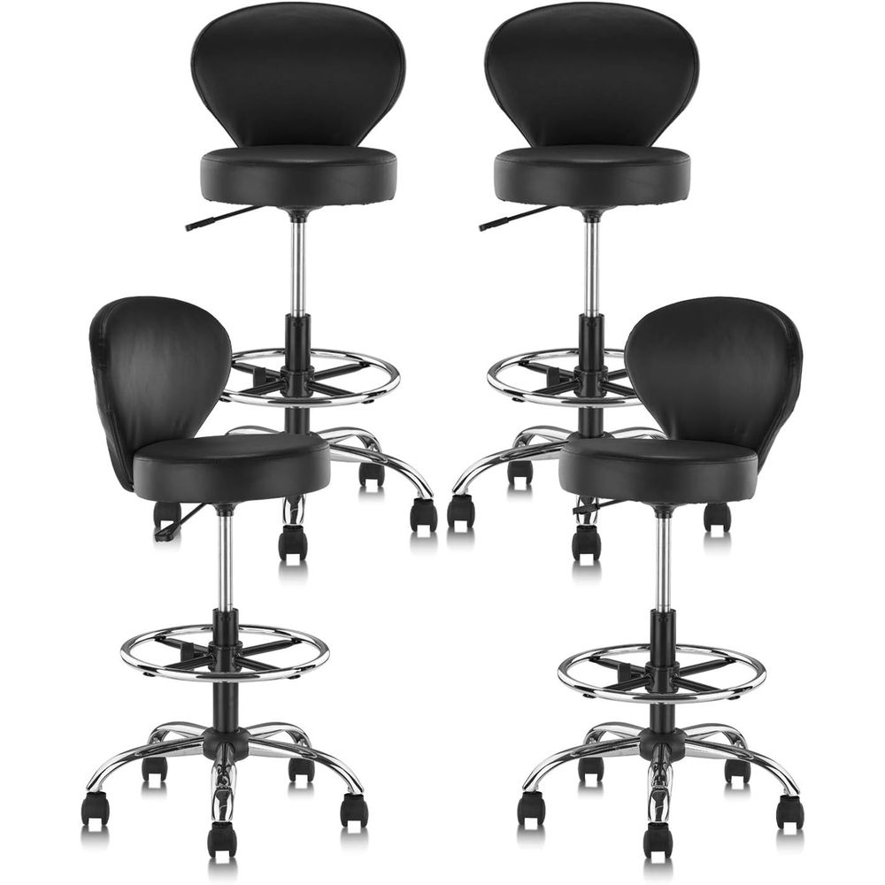 Set of 4 PVC Leather Swivel St - Spa & Wellness Center Hotel Solverde avaliação e preço