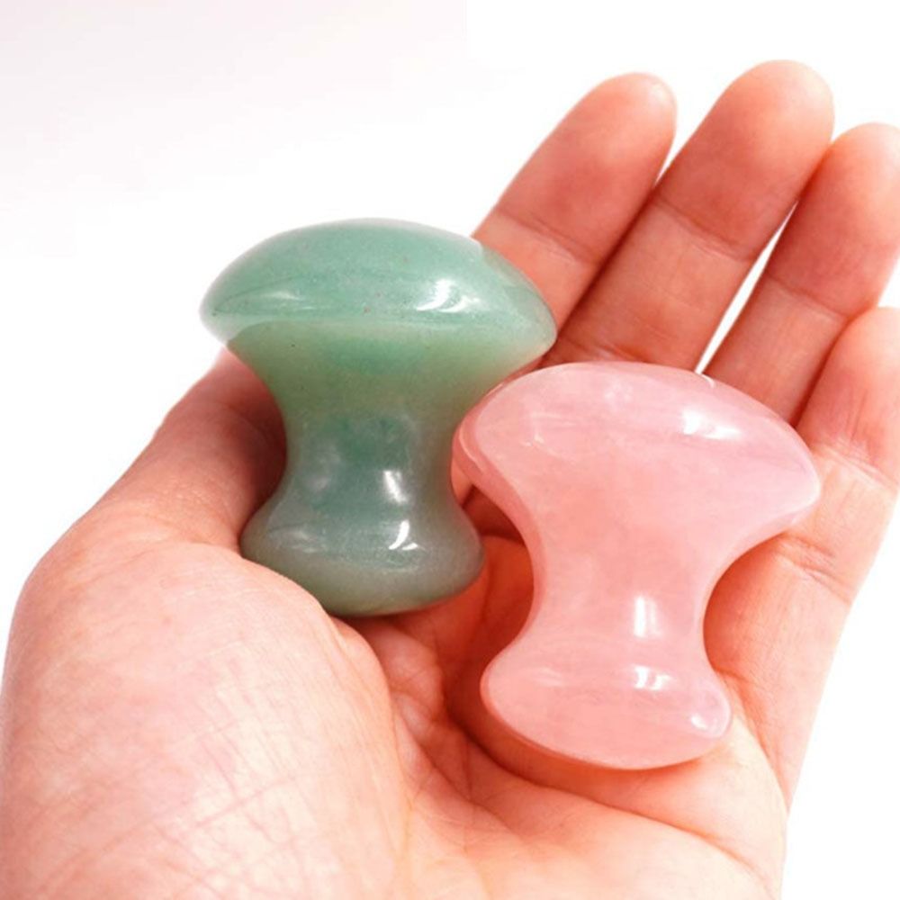Slimming Tools Mushroom Shape  - Gua Sha Tool Rose Quartz avaliação e preço