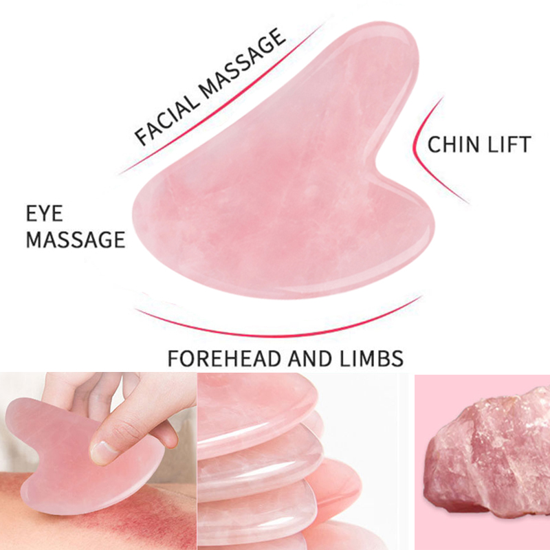 Guasha Stone Massage Face Lift - Gua Sha Tool Rose Quartz avaliação e preço