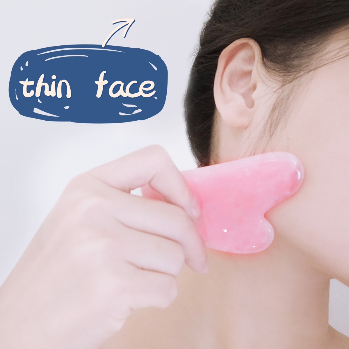 Guasha Stone Massage Face Lift - Gua Sha Tool Rose Quartz avaliação e preço