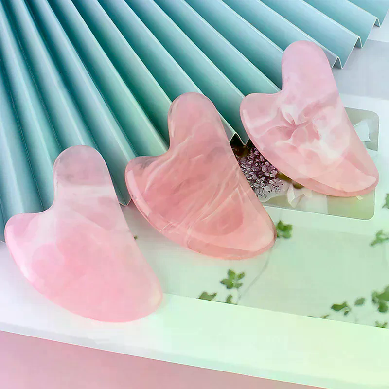 Natural Stone Jade Gouache Scr - Gua Sha Tool Rose Quartz avaliação e preço