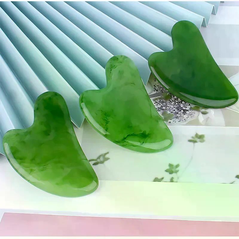 Natural Stone Jade Gouache Scr - Gua Sha Tool Rose Quartz avaliação e preço