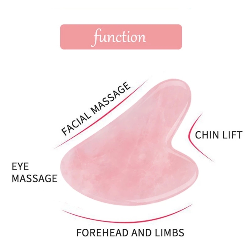 10pcs Natural Jade Gua Sha Set - Gua Sha Tool Rose Quartz avaliação e preço
