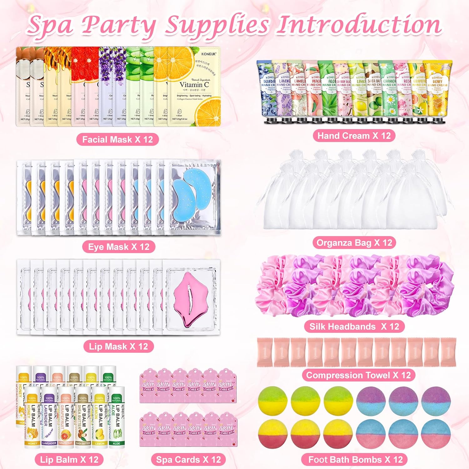Spa Party Supplies Kit with 12 - Spa & Wellness Center Hotel Solverde avaliação e preço