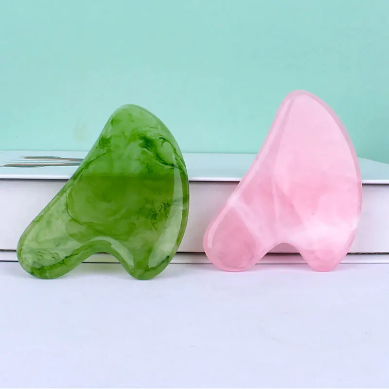 Natural Jade Stone Gua Sha Mas - Gua Sha Tool Rose Quartz avaliação e preço