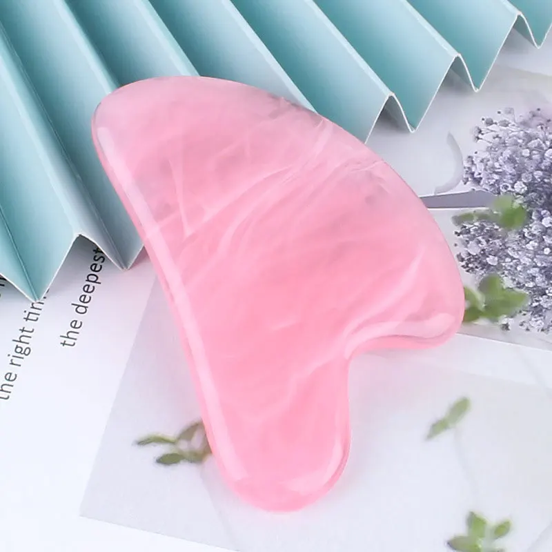 Natural Jade Stone Gua Sha Mas - Gua Sha Tool Rose Quartz avaliação e preço
